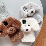 AMO❤INS Cartoon Plush Teddy Dog Soft Iphone Caing For Apple Xs Max/xr For Iphone X S Max Xr 6 6s 7 8 Plus Case