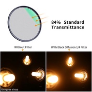 K&F Concept Black Mist Diffusion 1/4 1/8 Lens Filter Special Effects Shoot Video like movies 49
