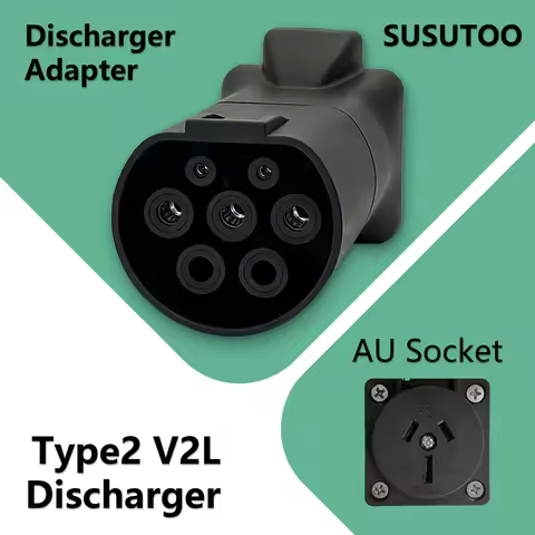 Type2 V2L Discharge Adapter 16A Aussie Socket EV forBYD MG Mazda Jaecoo Geely EX5 Deepal XPENG HYUND