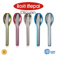 Pmset Rosti Mepal Cutlery Set To Go Ellipse Portable Travel Cutlery 3pcs