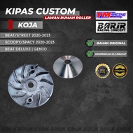 CUSTOM KOJA FAN 13.5" LATHE / YM RACING ROLLER HOUSE OPPONENT FAN (BeAT Deluxe) | Scoopy 2020-2023 |