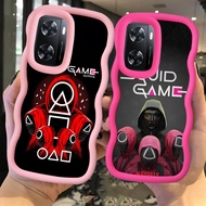 MERAH Z-14 Squid Game Red Black Pink Case Casing for OPPO A57S A77 A57 Reno 6 Lite A57E A77S 5G