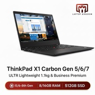 Lenovo ThinkPad X1 Carbon G5 Business Laptop | i5-6200U 8GB 128/256/512GB | Ultra Thin 1.12kg Only |