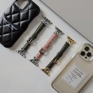 Apple Watch | 訂製感 | 軟真皮不鏽鋼金屬鋼環錶帶