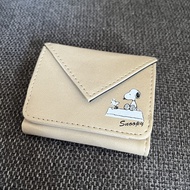 日本 🇯🇵 Snoopy 史努比小銀包 Beige Tri-Fold Wallet