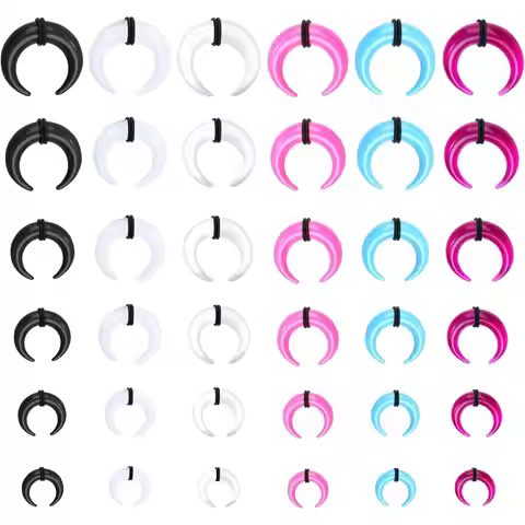 Acrylic Septum Stretching Kit For Women Men Septum Pincher Pincher Septum 14G 12G 10G 8G 6G 4G Septu