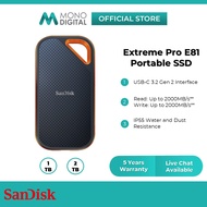 SanDisk Extreme Pro E81 Portable SSD USB-C 3.2 IP55 Type-C External SSD Solid State Drive