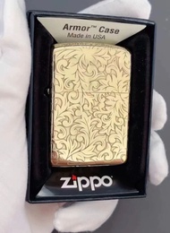 新店特惠Zippo 煤油打火機 純銅唐草