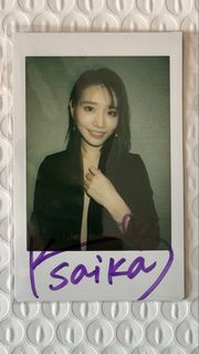 日本女優河北彩花簽名拍立得