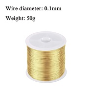 50g Solids Brass Wire 0.1mm 0.2mm 0.3mm 0.4mm 0.5mm 0.6mm 0.7mm 0.8mm 1mm 1.2mm Brass Wire Brass Met