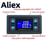 1Hz-150Khz Signal Generator PWM Board Module Pulse Frequency Duty Cycle Adjustable Module LCD Displa