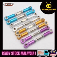 2Pcs HSP RC Truck, Buggy,kutiger Aluminum Steering Linkage Front / Rear For HSP 1:10 Monster Truck, 