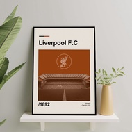European Football Club Frame Poster Size 10R-16R - Liverpool Frameblock