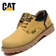 【Ready Stock】Caterpillar Low Cut Men's Plain Soft-Toe Work Boots