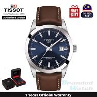 T.i.s.s.o.t T127.407.16.041.00 Men's Gentleman Powermatic 80 Silicium 40mm Automatic Leather Strap Dress Fashion Watch T1274071604100 (watch for men / clock men / tissot watch for men / tissot watch / men watch)