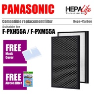 PANASONIC F-PXH55A F-PXM55A F-ZXHP55Z F-ZXHD55Z Compatible HEPA &amp; Carbon Filter