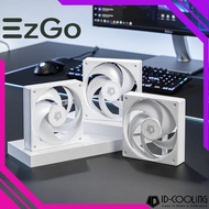 ID-COOLING AS-120-W Trio 120mm White Computer Case Fans 3 Pack High Performance Cooling Fans