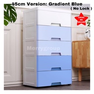 Upgraded Quality Solid Sturdy 45cm storage Plastic Furniture cabinet drawer box 5/6/7 tiers organiser space saver container multilayer simple colourful toilet kitchen bedroom cabinet with wheels Anti Fall Easy Move