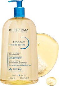 Bioderma Atoderm Huile de douch 1000ml Shower Oil สำหรับผิวแห้งมาก ระคาย เป็นขุย