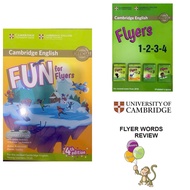 Fun For Flyers book set + Flyers book printed 1-2-3-4 + Flyers vocabulary notebook