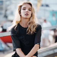 Translucent Gauze Stitching T XRAGE Official