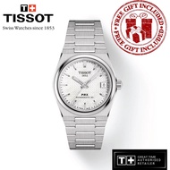 [Official Warranty] Tissot T137.207.11.111.00 Women's  PRX Powermatic 80 35MM Stainless Steel Strap Watch T1372071111100