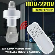 Fitting Lampu Remote Timer Otomatis Fiting Lampu Remot Timer - Fitting Remot Wireless E27 220V Socket - Fiting Lampu Timer Nyala Mati Otomatis