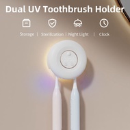 UV Sanitizer Toothbrush Holder Wall Mounted Heating Dryer UV Holder UV Toothbrush Sterilizer & Night