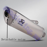 Universal 51mm Motorcycle exhaust system modified stainless steel Akapovic Escape muffler for R6 ZX4