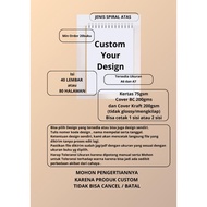 Buku Catatan Notes POLOS TIDAK GARIS Ukuran A6 / Notes Bisa Custom / Souvenir Murah Wedding Nikah / 