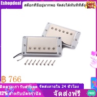 2 ชิ้น/เซ็ตกีต้าร์ปิดผนึก Alnico Humbucker โชคคอยล์เดี่ยวสะพานรถกระบะคอกระบะโครเมี่ยมปกคลุมสำหรับ LP