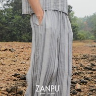 ZANPU AW24 Washed Yuyu Pants กางเกงขายาวทรงตรง ขากว้าง กระเป๋าข้าง PN-9241007