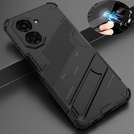 Shockproof Armor Phone Case For Poco C71 C65 C75 C55 4G Case Magnetic Stand Cover PocoC65 Poxo Poko 