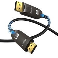 50m 30m DP1.4 to HDMI2.0 Fiber Optic Cable 4K @ 60Hz Embedded HD Audiovisual Engineering Cable DP to