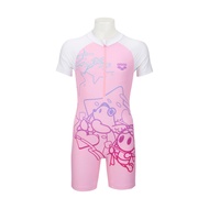 ARENA JUNIOR ARENA KUN SHORT SLEEVES SUN PROTECTION SUIT - PINK