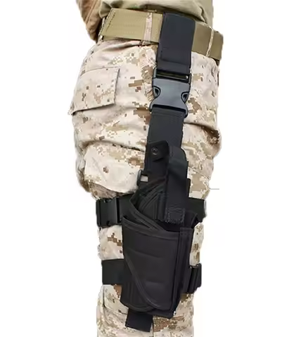 Drop Right Leg Gun Holster Gun Bag For GLOCK 17 Revolver Leg Adjustable Airsoft Pistol Gun Case