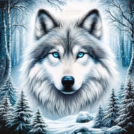 Artificial Diamond Art Painting Kit DIY Handmade 5D Diamond Painting Animal Wolf Diamond Art Paintin