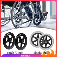 [Simhoa2] 2x Wheelchair Replacement Front Wheel Solid Tire for Electric Wheelchair
