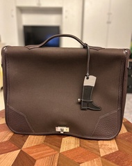 真品 新淨 Hermes Victoria briefcase canvas leather 公事包