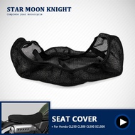 For Honda CL250 CL300 CL500 SCL500 Motorcycle Anti-Slip 3D Mesh Fabric Seat Cover Breathable Waterpr
