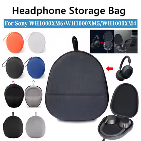 Headphone Hard Case For SONY WH-1000XM4/WH1000XM5/WH1000XM6 Wireless Headset Accessories Hard EVA He