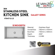 LEVANZO Kitchen Sink Galaxy Series #7647G-1.5