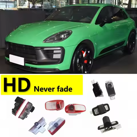 HD 2X LED Car Door Projector Light For Porsche Panamera 970 971 Cayenne 958 957 Tayan 987 911 GTS Ma