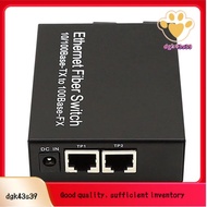 SC Fibra Optical Conversor 100M 2 Fiber Ports 2 RJ45 Port 1310nm/1550nm Single Mode Simplex 20km Fib