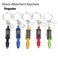 TOPABCS Keychain Creative Car Part Alloy Adjustable Coilover Spring