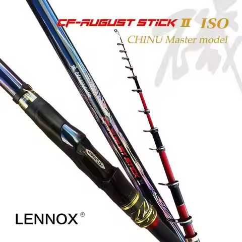 LENNOX AUGUST Rock Fishing Rod 4m5m Ultralight Carbon Fiber Telescopic Spinning Fishing Pole 400 500