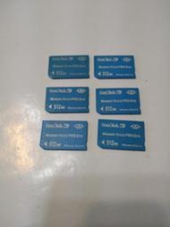 MEMORY STICK PRO DUO 512MB記憶卡，測試正常