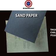 Sand Paper / Kertas Pasir P100 P320 P2000 TAGA Chili Silicon Carbide Waterproof Sand paper / Kertas 
