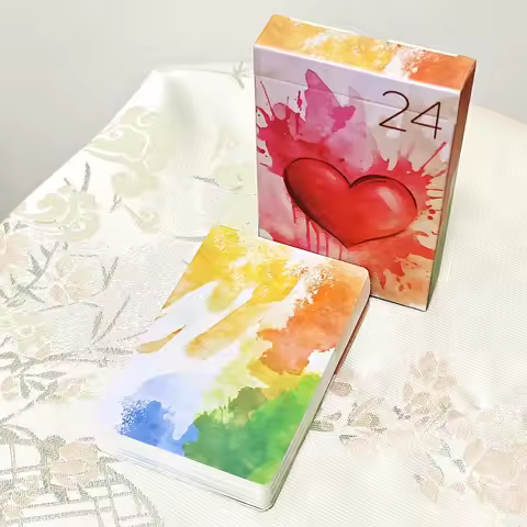 36 Pcs Cards Innocent Secrets Lenormand Soft and Gentle Coloring Created with Delicate and Flowing N