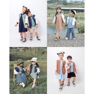 2-in-1 couple inner t-shirt jacket top children's jacket/ / lb070
